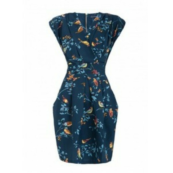 Closet Blu Colorful Bird Dress - Picture 5 of 7